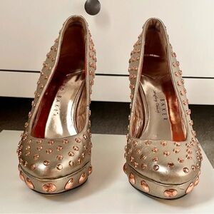 Ted Baker Gold Studded Heels